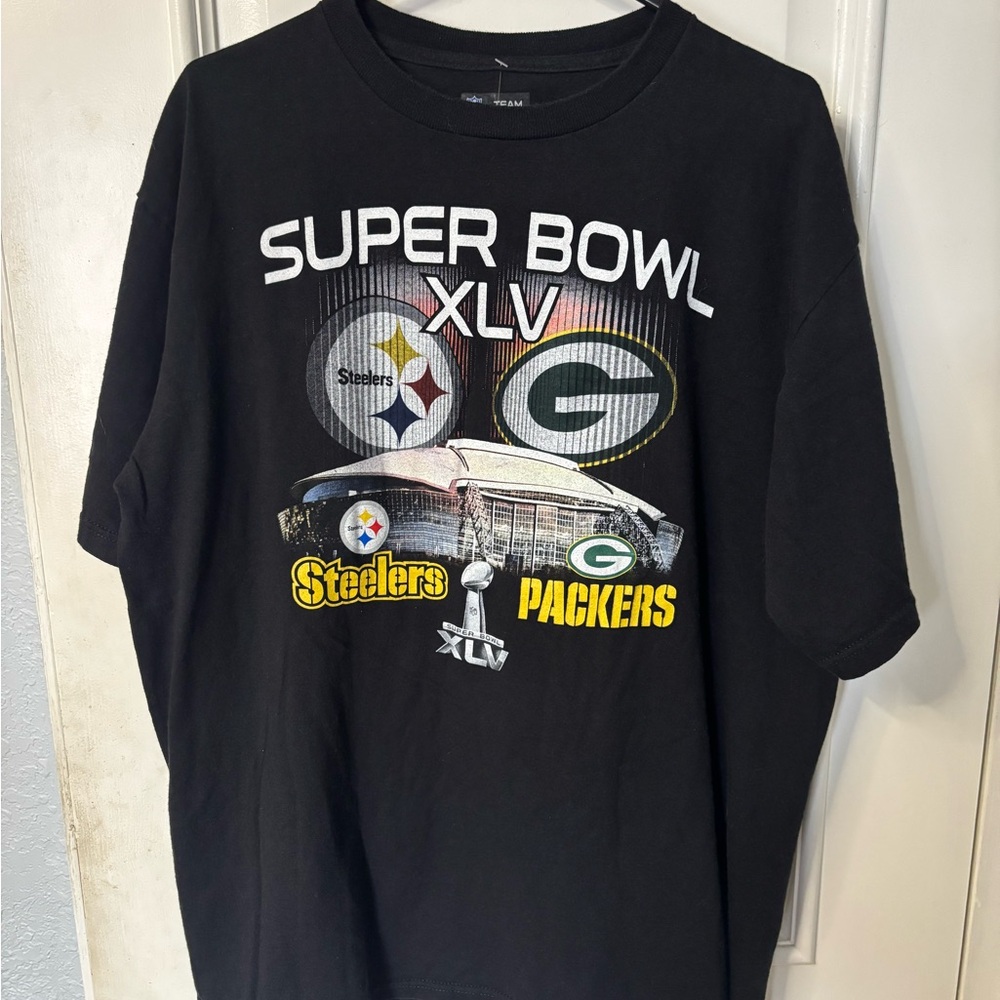 NFL Super Bowl XLV Black T-Shirt